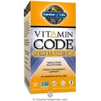 Garden of Life Kosher Vitamin Code Perfect Weight Whole Food Multi 120 Capsules