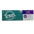 Toms Of Maine Whole Care Toothpaste - Spearmint 6 Pack 4 oz