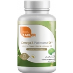 Zahlers Kosher Advanced Omega-3 + Vitamin D3 Platinum Fish Oil High EPA/DHA (Premium Grade)  180 Softgels