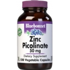 Bluebonnet Kosher Zinc Picolinate 50 mg 100 Vegetable Capsules