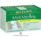 Bigelow Kosher Mint Medley Herbal Tea Caffeine Free 20 Tea Bags