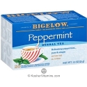Bigelow Kosher Peppermint Herbal Tea Caffeine Free - Passover 20 Tea Bags