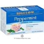 Bigelow Kosher Peppermint Herbal Tea Caffeine Free 20 Tea Bags