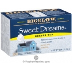 Bigelow Kosher Sweet Dreams Herbal Tea Caffeine Free 20 Tea Bags