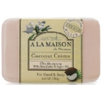 A La Maison Hand & Body Bar Soap Coconut Creme 8.8 Oz