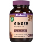 Bluebonnet Kosher Standardized Ginger Root Extract 300 Mg 60 Vegetable Capsules