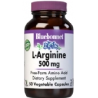 Bluebonnet Kosher L-Arginine 500 mg 50 Vegetable Capsules