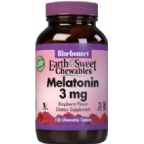 Bluebonnet Kosher EarthSweet Melatonin 3 Mg Chewable Raspberry Flavor 120 Chewable Tablets