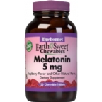 Bluebonnet Kosher EarthSweet Melatonin 5 Mg Chewable Raspberry Flavor 120 Chewable Tablets