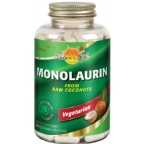 Natures Life Monolaurin From Raw Coconuts Vegetarian Suitable Not Certified Kosher 180 Vegetable Capsules