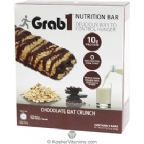 Grab1 Kosher Nutrition Bar 10g Protein Chocolate Oat Crunch Dairy Cholov Yisroel 20 Bars
