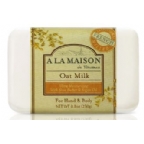 A La Maison Hand & Body Bar Soap Oat Milk 8.8 Oz