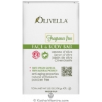 Olivella Kosher Face & Body Bar Soap Fragrance Free 3.52 OZ