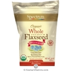 Spectrum Kosher Organic Whole Premium Flaxseed 15 OZ