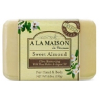 A La Maison Hand & Body Bar Soap Sweet Almond 8.8 Oz