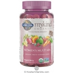 Garden of Life Kosher Mykind Organic Vegan Womans Multi 40+ Organic Fruit & Vitamin Gummies 120 Jellies