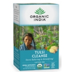 Organic India Kosher Tulsi Tea Cleanse Caffeine-Free  BUY 1 GET 1 FREE  18 Tea Bags